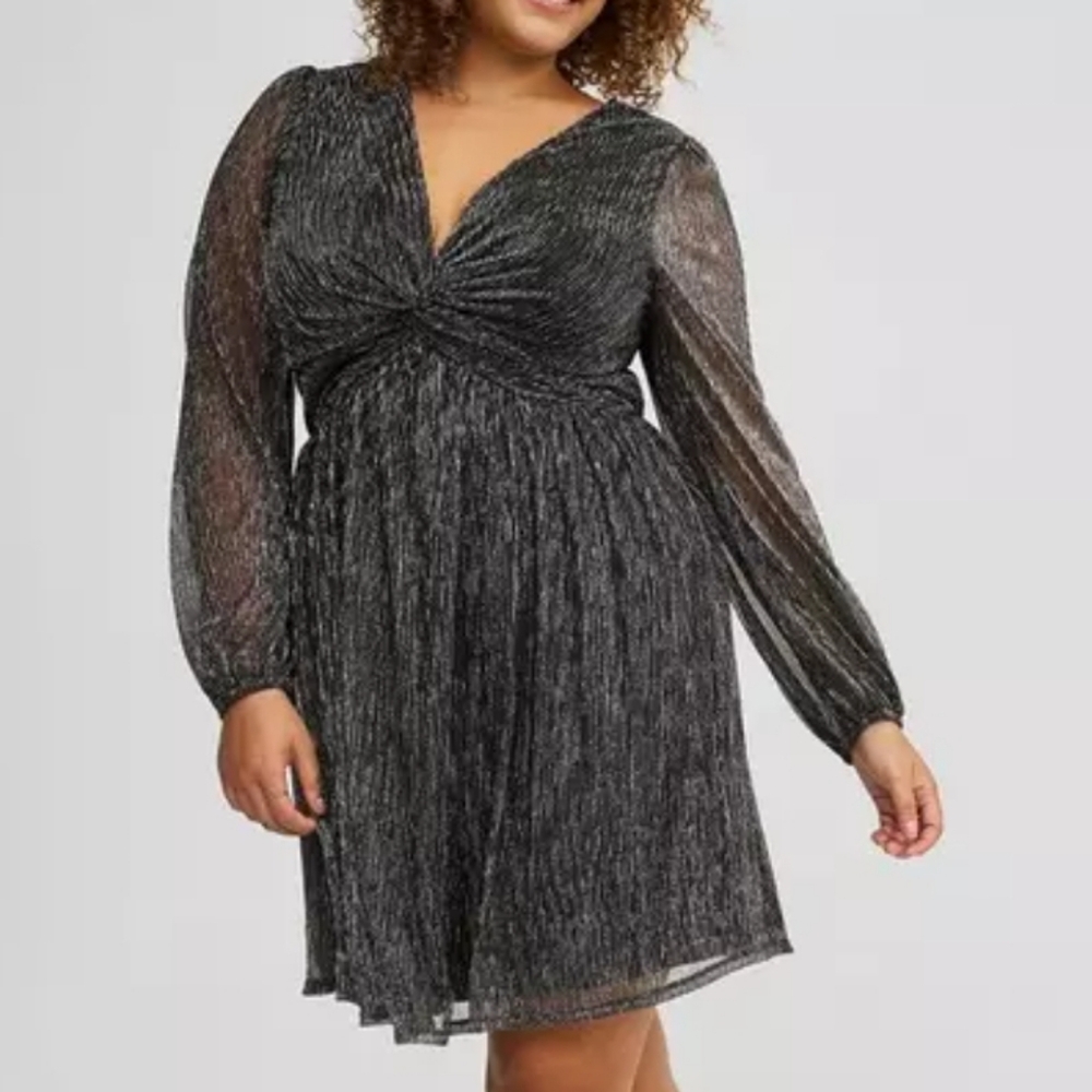 Torrid Metallic Mini Dress SZ 12